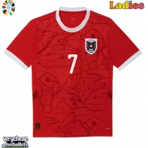 Austria Marko Arnautovic #7 Replica Home Shirt Ladies Euro 2024 Short Sleeve